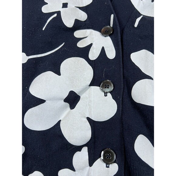Marni Floral Cardigan Summer Edition 2014 1/2 Sleeve | Navy White | EU 40 US M - Picture 5 of 13